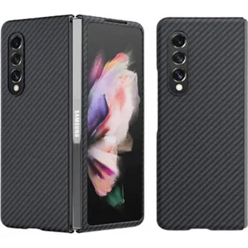 Pouzdro na mobilní telefon Ochranný plastový obal karbon pro Samsung Galaxy Z Fold 5 5G F946B - černý