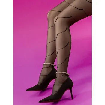 Dámské punčochy Fiore Black Swan • 4-L • černá • punčochové kalhoty 15 DEN