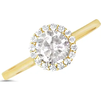 Prsten Lillian Vassago Zářivý zlatý prsten se zirkonem LLV11-SGR004 Velikost prstenu: 62