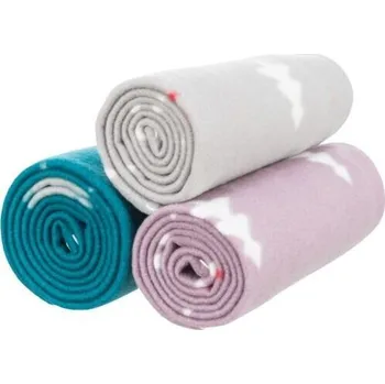 Pelíšek pro psa Vánoční deka NIVIA 100 x70 cm, fleece, šedá/berry/petrolejová