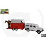 Kids Globe Land Rover Defender s přívěsem na koně