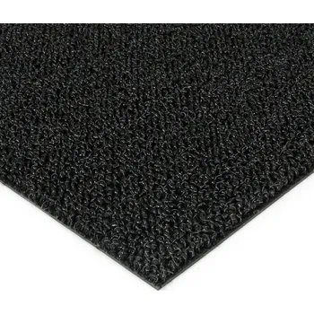 Rohožka Černá plastová zátěžová venkovní vnitřní vstupní čistící zóna Rita - 50 x 200 x 1 cm
