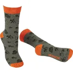 Ponožky Bennon BENNONKY Trek Socks green/orange - 48-49