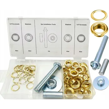 Šroub Vorfal V09060, Mosazná oka 12,5mm s příslušenstvím, sada 103 ks