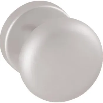 Dveřní kování TI - KOULE - R 589 bez spodní rozety, koule pevná/pevná NP - Nikl perla (142)