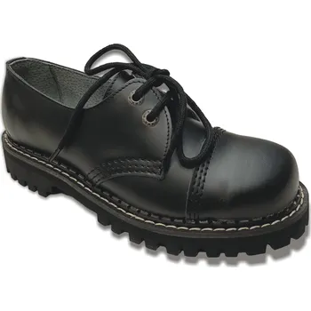 Moto obuv boty kožené KMM 2 dírkové černé Velikost: 36