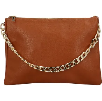 Kabelka Dámská kožená kabelka do ruky koňaková - Delami Jewel koňak