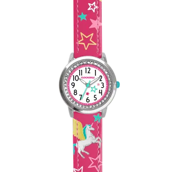 Hodinky CLOCKODILE Náramkové růžové dívčí dětské hodinky JEDNOROŽEC CWG5161 (CLOCKODILE Růžové dívčí dětské hodinky JEDNOROŽEC CWG5161)