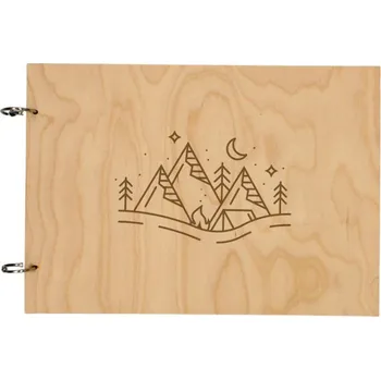 Dřevěné Fotoalbum A4 na Šířku Motiv Hory Výběr Variant Hory měsíc