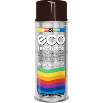 Barva ve spreji DecoColor Barva ve spreji ECO lesklá, RAL 400 ml Výběr barev: RAL 8017 hnědá