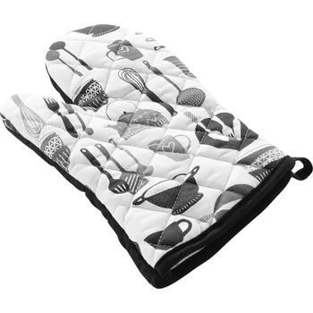 Chňapka Douceur d'intérieur Bavlněná kuchyňská chňapka vyztužena silikonem, 30 x 18 cm