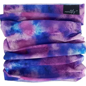 Šátek šátek Meatfly Cody - Purple Aquarel one size