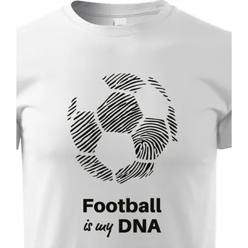 Dětské tričko Football is my DNA, Barva Bílá, Velikost 158 cm/12 roků, Canvas Dětské tričko Bezvatriko.cz 2150