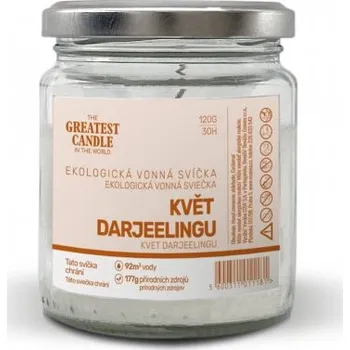 Svíčka The Greatest Candle in the World The Greatest Candle Zero-waste svíčka ve skle (120 g) - květ darjeelingu - vydrží hořet cca 30 hodin