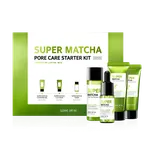 SOME BY MI - SUPER MATCHA PORE CARE STARTER KIT - Sada pro péči o póry: čistící přípravek s matcha 42 ml, pleťová maska s matcha 42 g, pleťové sérum s matcha 10 ml, pleťový toner s matcha 30 ml