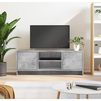 Televizní stolek vidaXL TV skříňka 102x30x37,5 cm kompozitní dřevo [823256] Barva: Betonová šedá