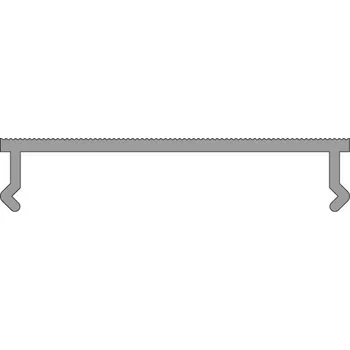 LED páska Deko-Light profil kryt, PLANO MS kryt ploché mikroprisma 2000 mm 988100