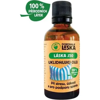 Masážní přípravek Dokonalá Láska LÁSKA J50 UKLIDŇUJÍCÍ OLEJ - Terapeutický olej
