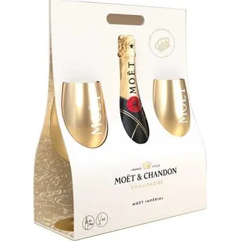 Moet Chandon Imperial Brut + 2x sklenička 0,75 l