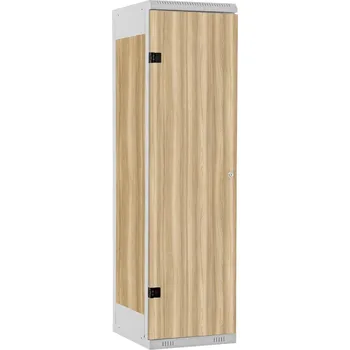 Šatní skříň TRITON šatní skříň 1-dveřová kov-lamino T1525, šedá - jasan Blonde Surfside + doprava zdarma