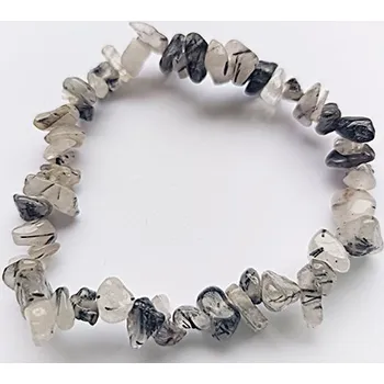 Náramek Náramek křišťál s turmalínem sekaný