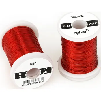 Sybai Drátek Flat Colour Wire Medium Red