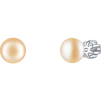 Náušnice Olivie Stříbrné 6mm PERLY PEACH 7983 Ag 925; ≤1,4 g.