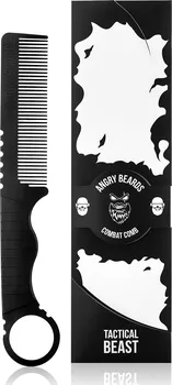 Péče o vousy Angry Beards Combat Comb hřeben na vousy černý