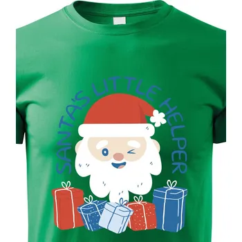 Chlapecké tričko Dětské tričko Santův pomocník, Barva Zelená, Velikost 110 cm/4 roky, Canvas Dětské tričko Bezvatriko.cz 2140