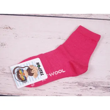 České ponožky TREPON VLNKA tm. růžové antibakteriální antialergenní s vlnou velikosti ponožek: 16-18 ( EUR vel. 24-27)