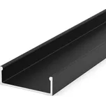 T-LED LED profil P13-1 černý široký přisazený Varianta: Profil bez krytu 2m