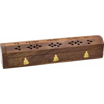 Čajovna SATTVA Dřevěný box - stojan na vonnou tyčinku