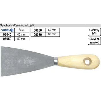 Vorel Špachtle Standart 80mm