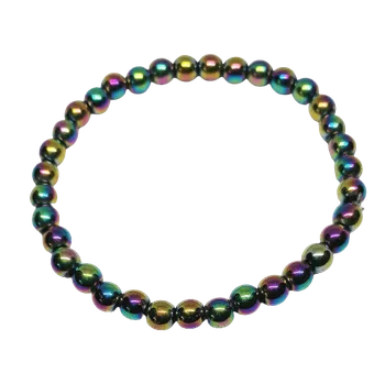 Náramek Hematit duhový náramek 6 mm - novinka