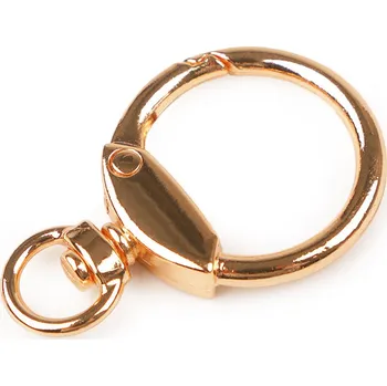 Kovová karabina otočná kulatá, průvlek 10 mm