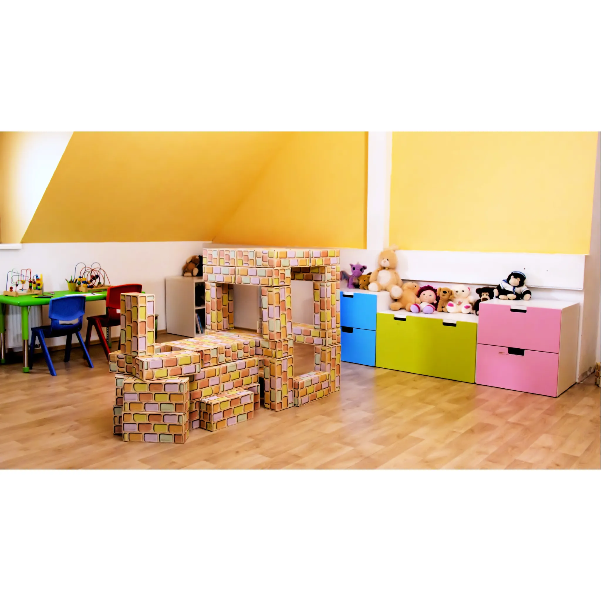 Fotografie 3 - Ostatní stavebnice Cihličky pro dětičky stavebnice 24 cihliček