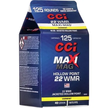 Sportovní střelba CCI MAXI-MAG Náboj kulový CCI, MAXI-MAG,.22WMR, 40GR (2,6g), HP
