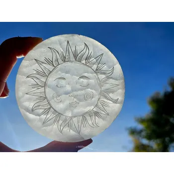 Sběratelství Selenit kolečko s motivem slunce cca 7,5cm