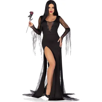 Dámský erotický kostým Leg Avenue Sexy Spooky Morticia 87182 Black Velikost L