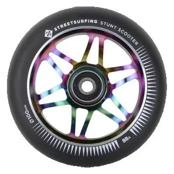 Koloběžka Kolečko Street Surfing freestyle koloběžka, 100x24mm, Alu duhové jádro