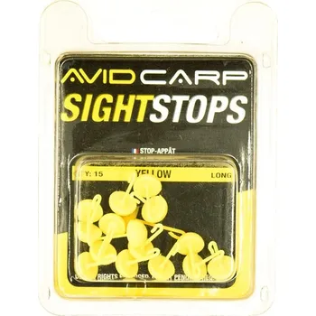 Zarážky Avid Carp Sight Stops Mega Yellow Long
