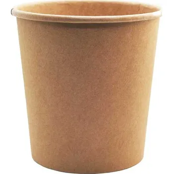 Jednorázové nádobí Kelímek papírový kraft hnědý 1000 ml/ 25 ks