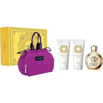 Kosmetická sada Versace Eros Pour Femme Set - EDP 100 ml + sprchový gel 100 ml + tělové mléko 100 ml Dárková sada
