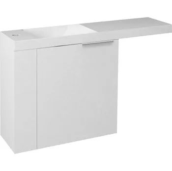 WC sada Sapho Latus VI Umyvadlová skříňka s umyvadlem 50x50x22cm,levá, bílá, LT615 + AS080