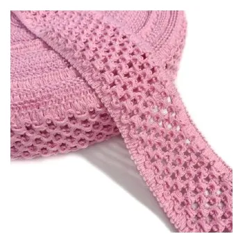 Guma pletená 1m -středně růžová