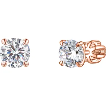 Náušnice Olivie Stříbrné 6mm náušnice PIPPI ROSE 7963 Ag 925; ≤1,6 g.