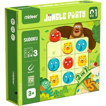 Hlavolam MiDeer Sudoku Level up 01 Party v džungli MD2118
