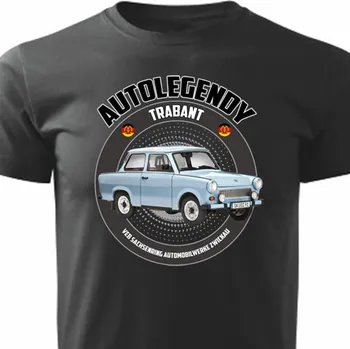 STRIKER Tričko autolegendy Trabant Barva: Černá, Velikost: XXL
