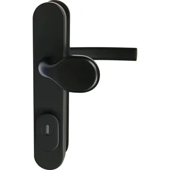 Dveřní kování RICHTER Bezpečnostní kování R.701.ZB.CE.TB3 (černá) Rozteč: 90 mm