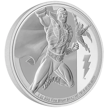 Stříbrná mince Shazam™ 1 Oz 2023 (Classic Superheroes) - (7.) PROOF